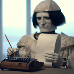 Future ghost robot writer